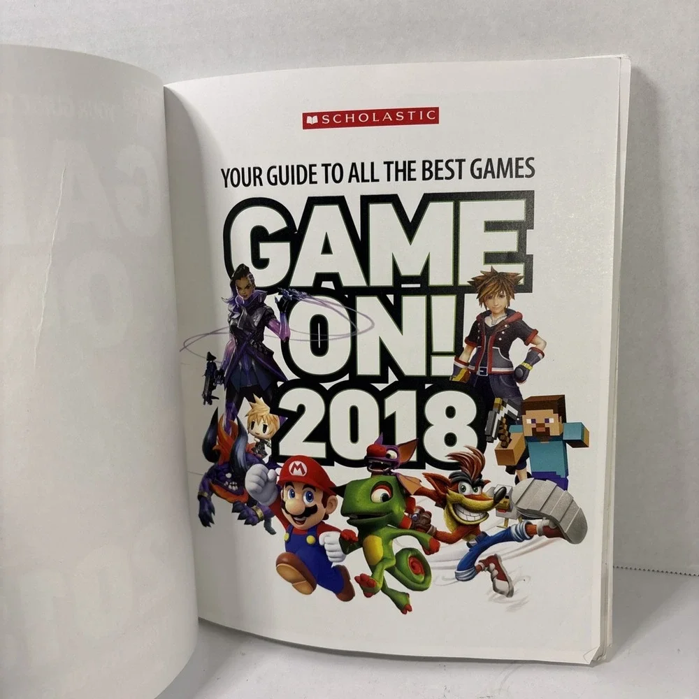 Game On! 2018 Scholastic Video Game Guide Book CaptainSparklez Minecraft Mario